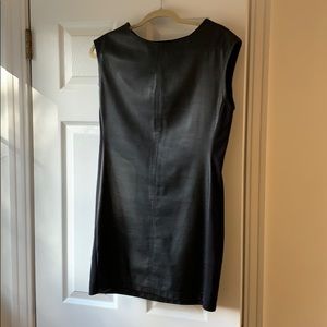 BCBG Leather Shift Dress